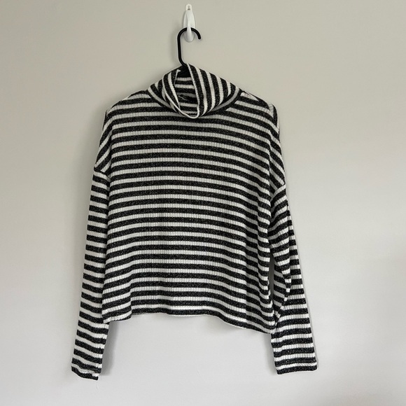 Sanctuary Striped Metallic TurtleNeck Sweater - Picture 1 of 8